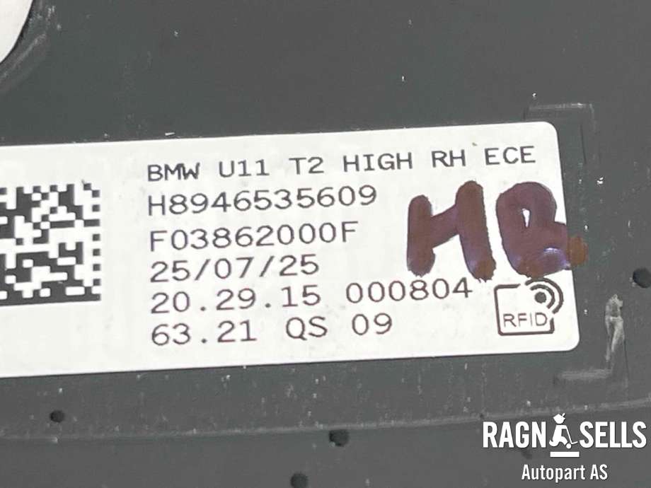 Baklykt høyre indre til BMW iX1 2023-->> (U11) (U11) (63 21 9 465 356|)
