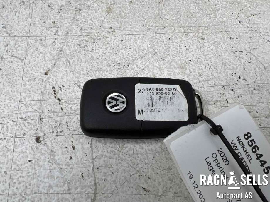 Nøkkel til VW Caddy 2020-->> (Type IV) (5K0 837 202 EJ|)