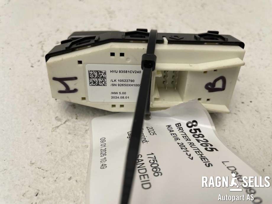 Bryter ruteheis til Kia EV6 2021-->> (N/A|93581CV240|10522790)