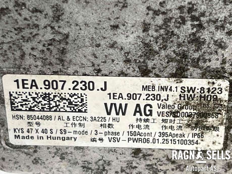 Inverter elbil til Ford Capri 2024-->>  (|1EA 907 230 J|1EA 901 132Q)