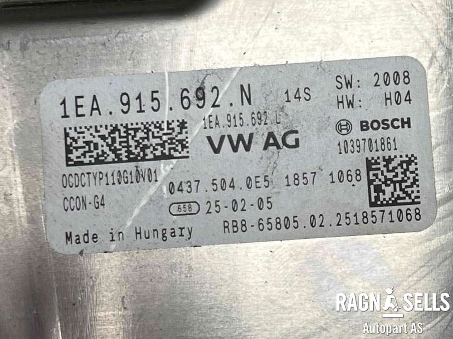 Batterilader (OBC - On Board Charger) til Ford Capri 2024-->>  (VWR2KA-10C785-MA|1EA 915 692 N|2822980)