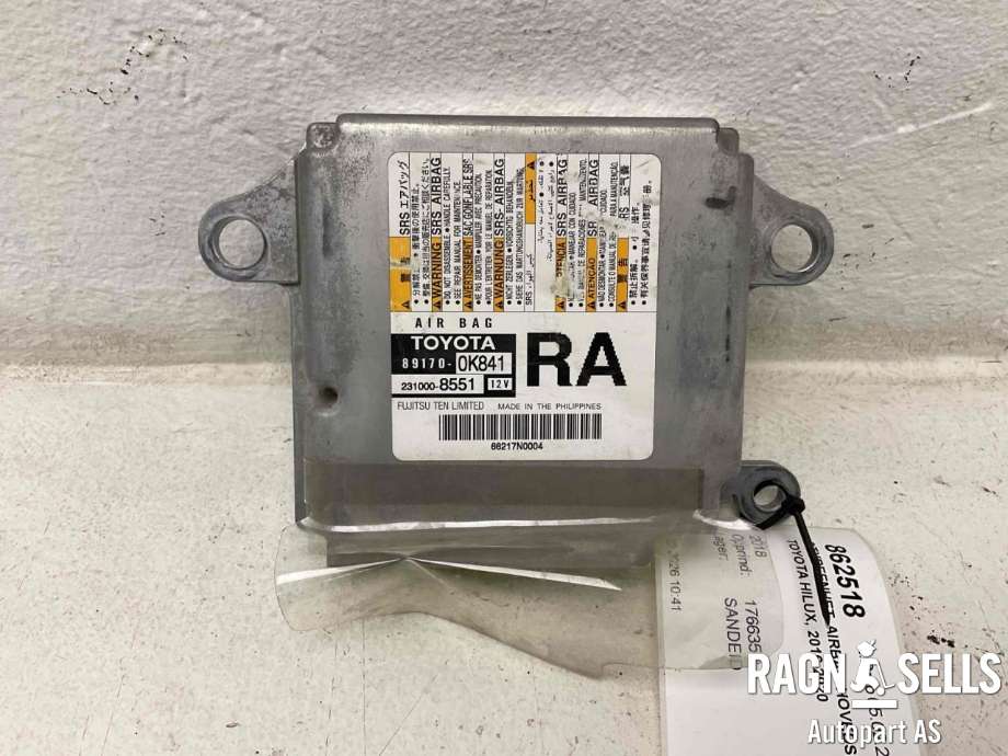 Styreenhet airbag hovedsensor til Toyota Hilux 2016-2020 (891700K841||2310008551)