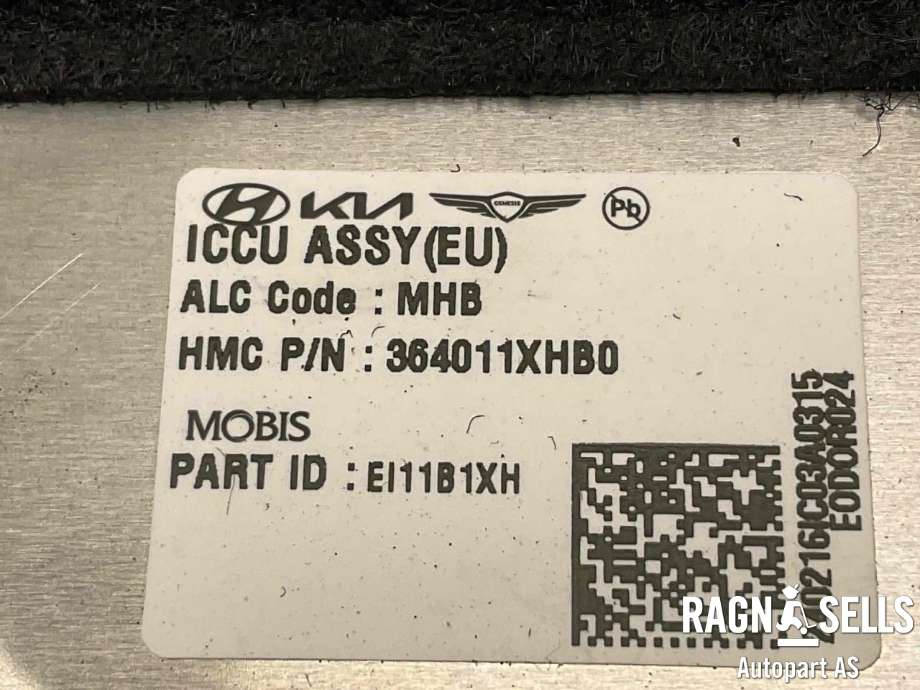 Batterilader (OBC - On Board Charger) til Kia EV9 2023-->>  (|364011XHB0)