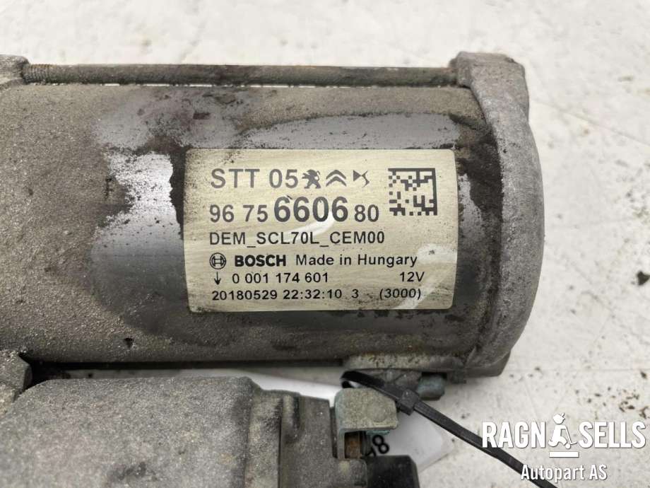 Starter diesel til Peugeot Partner 2015-2019 (Type II, Fase 2) (65 014 094 80||1627650980|3640268|95525946|SU001-A2553|SU001-A2554|SU001-A4921|96 756 606 80)