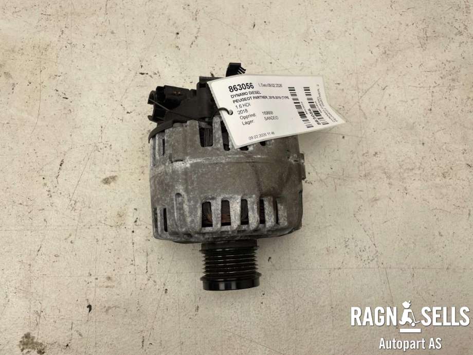 Dynamo diesel til Peugeot Partner 2015-2019 (Type II, Fase 2) (98 105 271 80||1606856980|1609016080|1611285780|1612817080|1648236080|5702J4|5705KR|9664074280|9678049480|9678058480|9803750980|3640921|9552468)