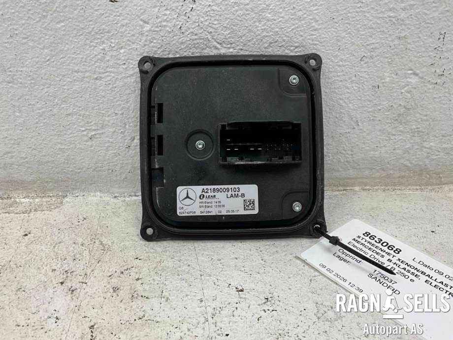 Styreenhet xenon/ballast til Mercedes B-Klasse, electric drive 2014-2018 (W242) (W242) (A 218 900 91 03|)