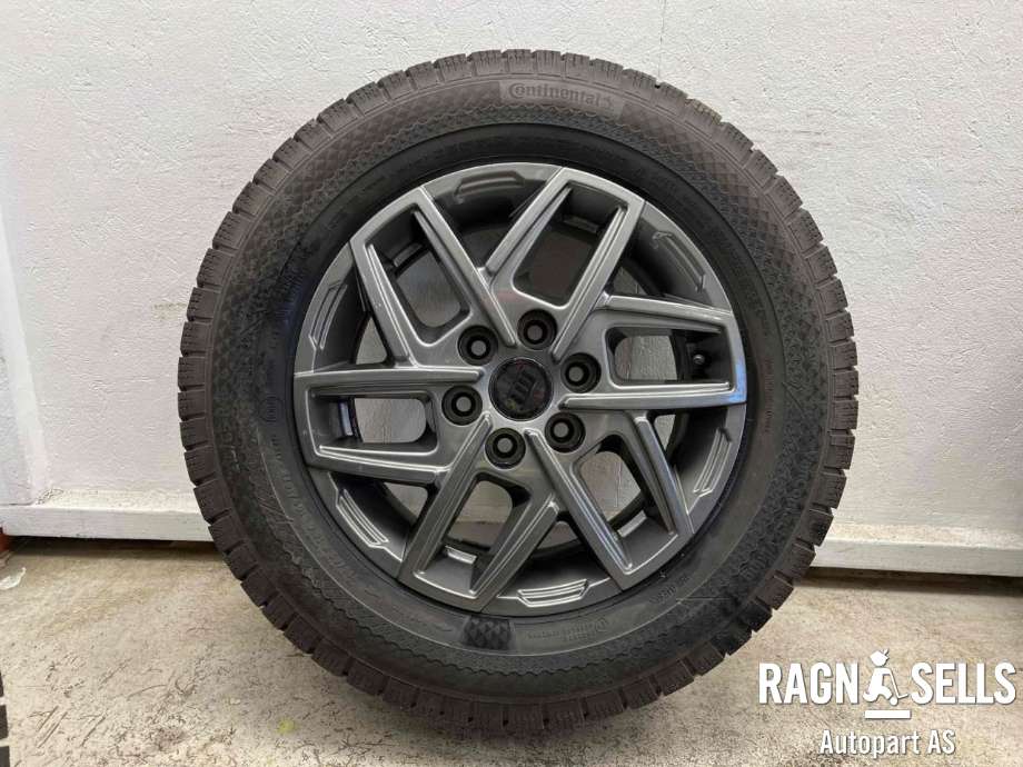 Hjulsett aluminium vinter til VW Transporter / Caravelle 2019-->> (T6.1) (T6.1) (CONTINENTAL|6X120/ET50/74.6|215/65R16|)