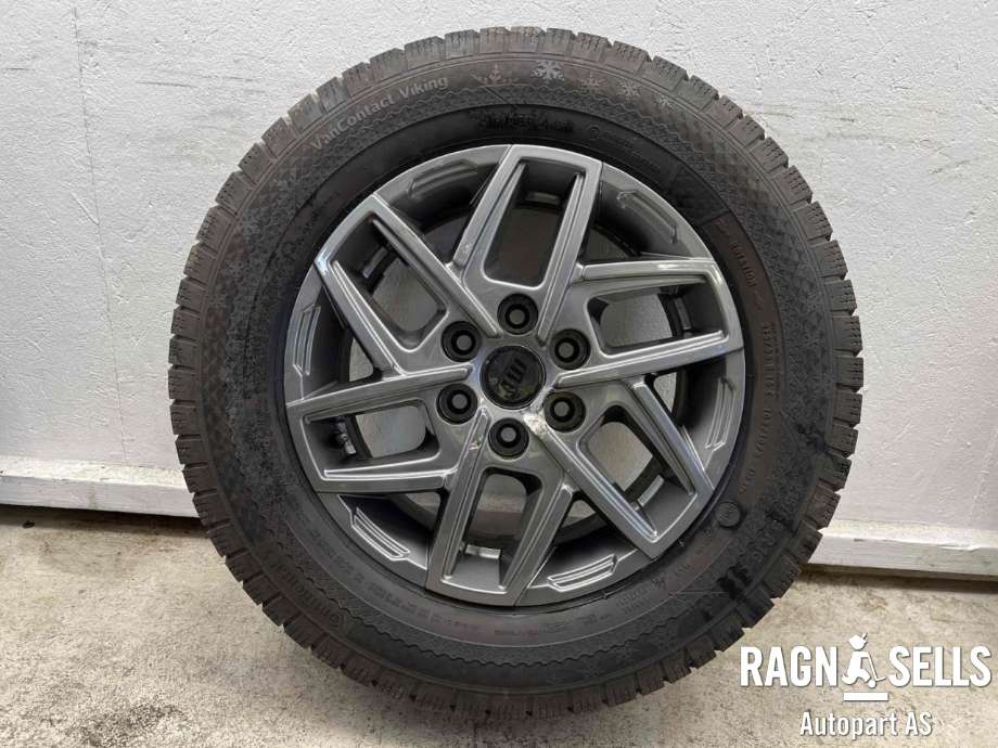 Hjulsett aluminium vinter til VW Transporter / Caravelle 2019-->> (T6.1) (T6.1) (CONTINENTAL|6X120/ET50/74.6|215/65R16|)