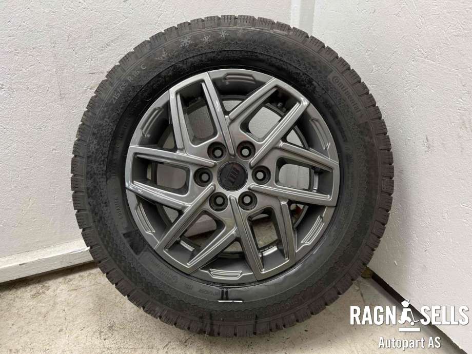 Hjulsett aluminium vinter til VW Transporter / Caravelle 2019-->> (T6.1) (T6.1) (CONTINENTAL|6X120/ET50/74.6|215/65R16|)
