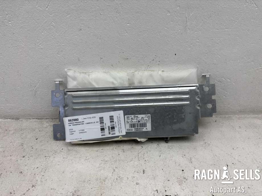 Airbag passasjer til VW Transporter / Caravelle 2019-->> (T6.1) (T6.1) (7TG 880 204 A|PZ31-V044A74-AC|F 7TG 880 204 A)