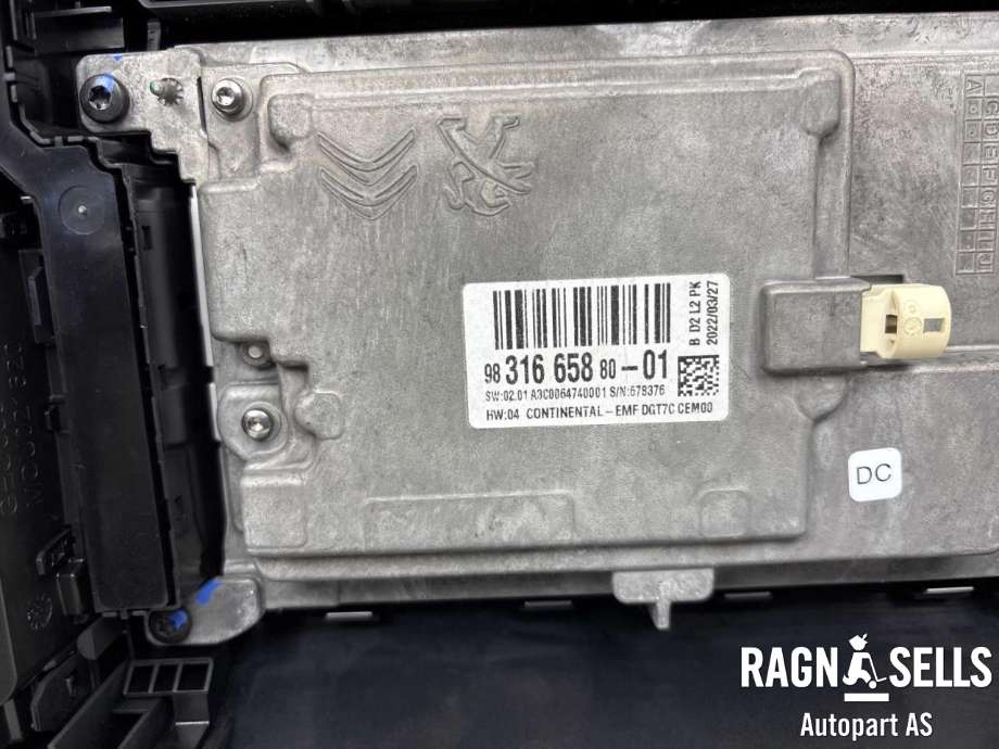 Bilstereo navigasjon skjerm til Toyota Proace 2016-->> (Type II) (SU001A8110|9831665880|)