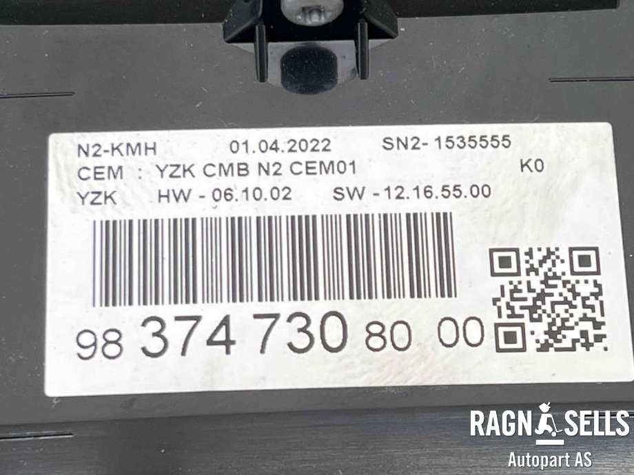 Speedometer til Toyota Proace 2016-->> (Type II) (SU001B2732|983747308000|)
