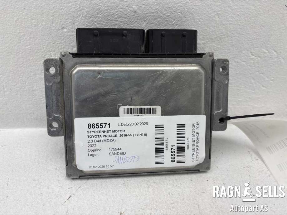 Styreenhet motor til Toyota Proace 2016-->> (Type II)  (DELPHI||9833346580|9845750880)
