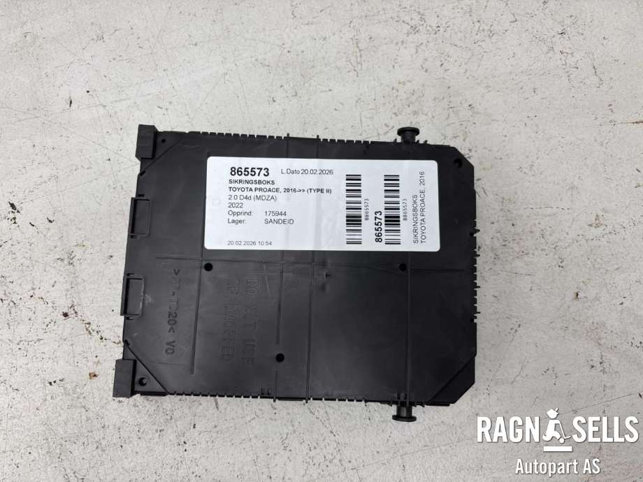 Sikringsboks til Toyota Proace, 2016-->> (Type II) (SU001C2003)