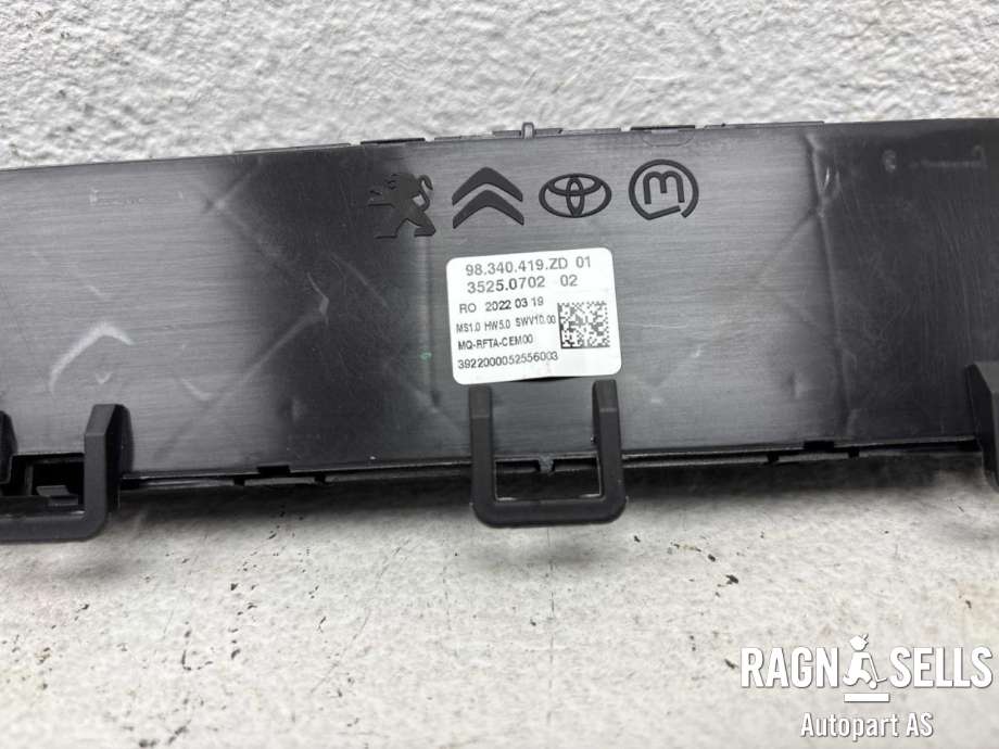 Varmeapparat betjening til Toyota Proace 2016-->> (Type II)  (SU001B2019|98340419ZD|)