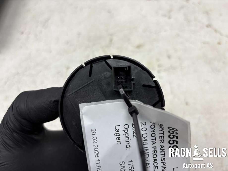 Bryter Antispinn til Toyota Proace 2016-->> (Type II) (SU001A3700|)