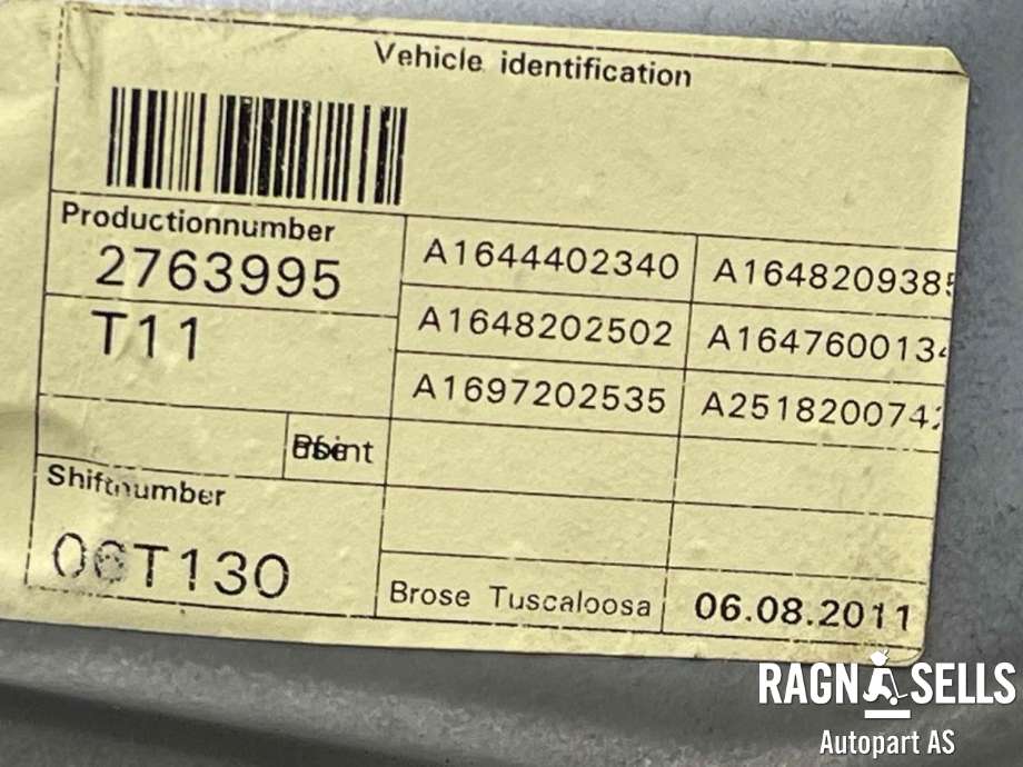 Ruteheis venstre foran til Mercedes GL 2006-2012 (X164) (X164) (A 164 720 15 79|A 251 820 07 42|)