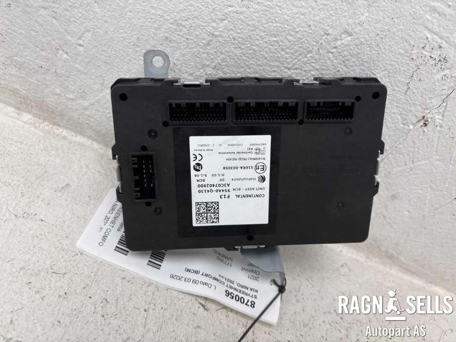 Styreenhet comfort (BCM) til Kia Niro 2021-->>  (CONTINENTAL|954A0-Q4130|A3C07402900|)