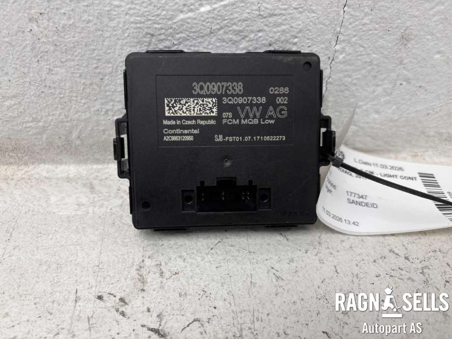 Styreenhet lys (LCM - Light Control Module) til Škoda Kodiaq 2017-->> (CONTINENTAL|3Q0 907 338|A2C9863120950|)
