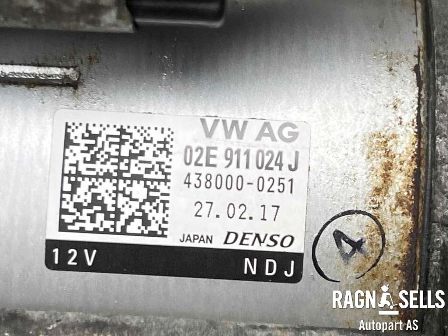 Starter diesel til Škoda Kodiaq 2017-->> (DENSO|02E 911 024 J|02E 911 022 C|02E 911 022 CX|02E 911 023 Q|02E 911 023 QX|02E 911 023 T|02E 911 023 TX|02E 911 024 C|02E 911 024 CX|02E 911 024 H|02E 911 024 HX|02E 911 024 JX|4380000251)