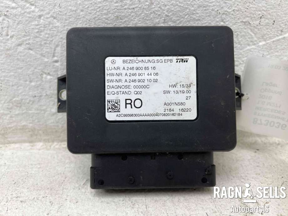 Styreenhet elektrisk parkbrems (EPB - Electric Parking Brake) til Mercedes A-Klasse 2012-2018 (W176) (W176) (A 246 900 85 16|A2469014406|A2469021002)
