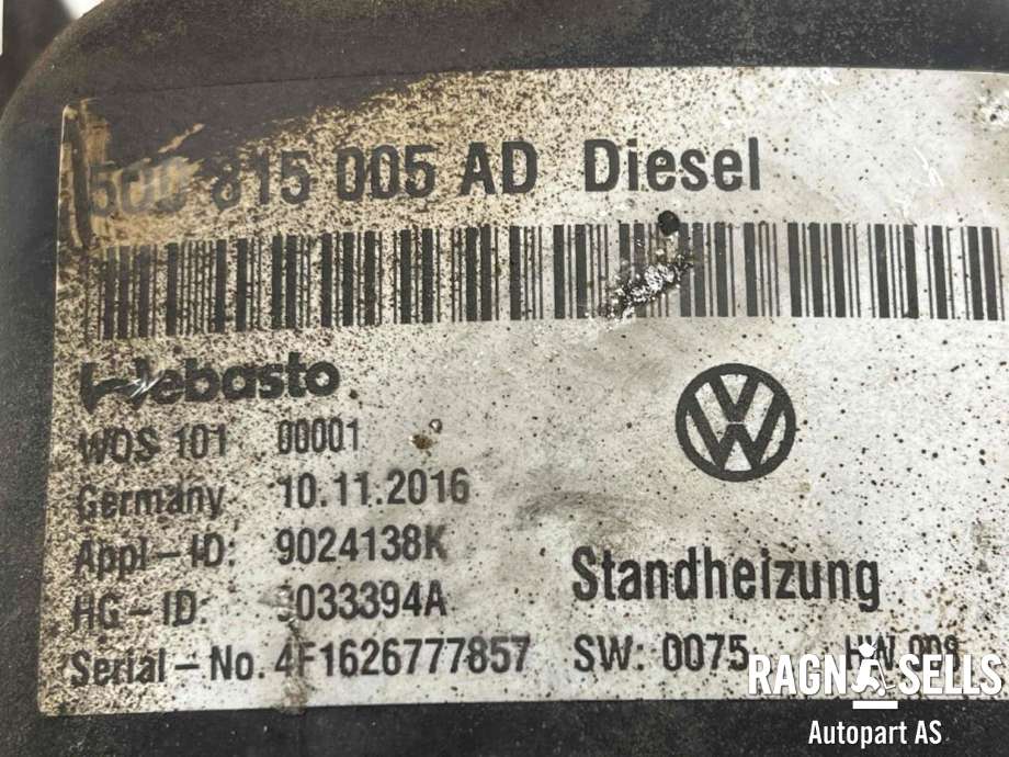 Dieselvarmer til Škoda Octavia 2017-2020 (Type III, Fase 2) (5Q0 898 008 H|5Q0815005AD|)