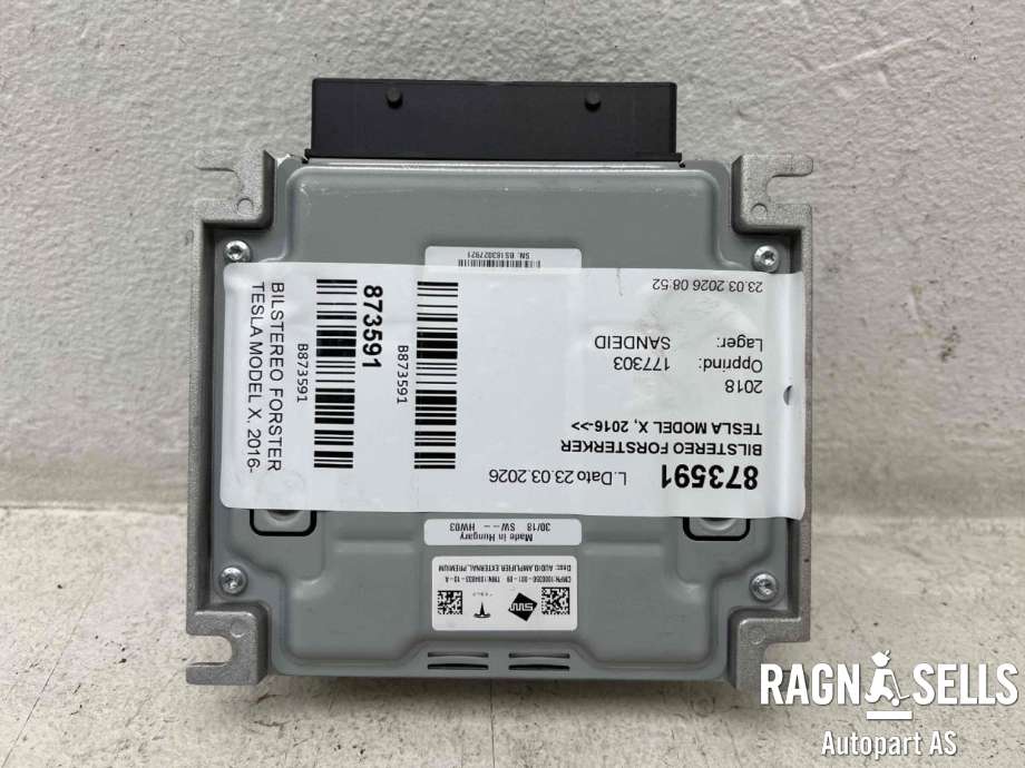 Bilstereo forsterker til Tesla Model X 2016-->>  (1004833-10-A|)