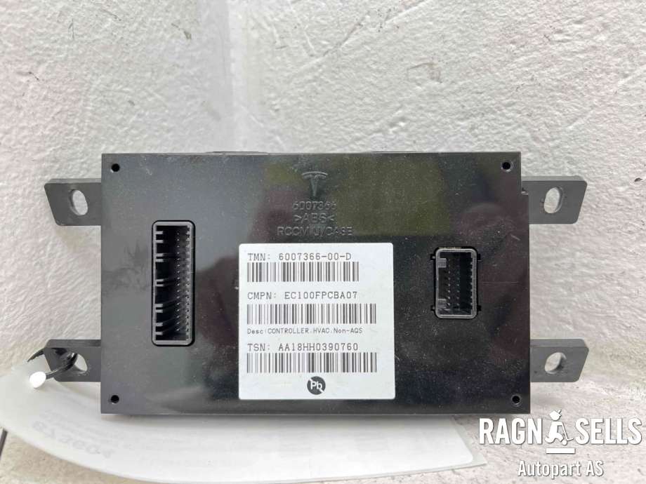 Styreenhet klima/aircondition til Tesla Model X 2016-->>  (6007366-00-E|EC100FPCBA07|)