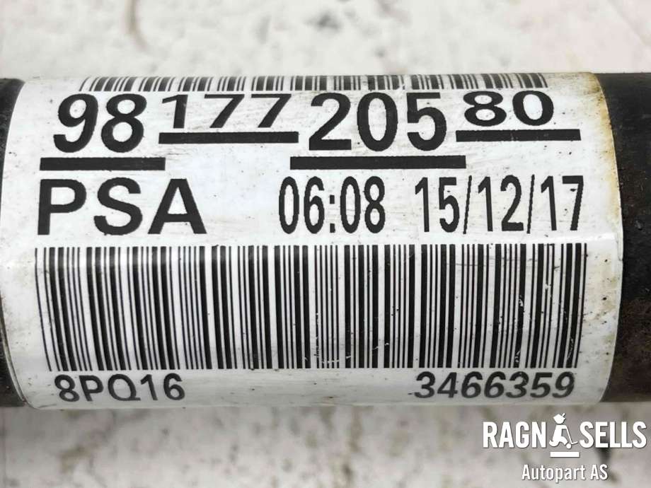 Drivaksel venstre foran, diesel/manuell til Toyota Proace 2016-->> (Type II)  (SU001B3037|9817720580|)