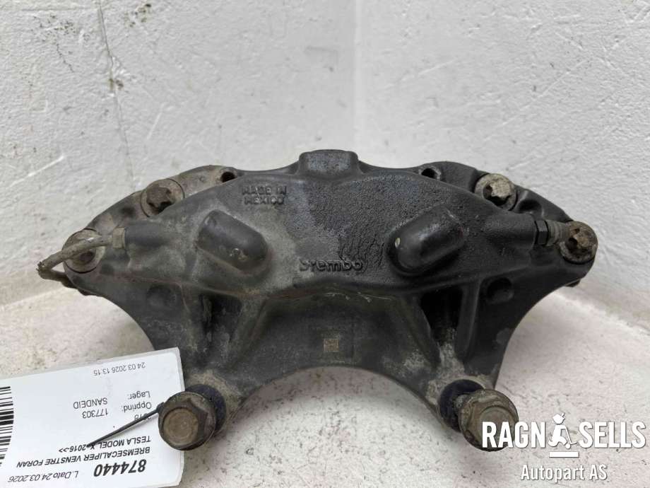Bremsecaliper venstre foran til Tesla Model X 2016-->>  (1027621-00-C|)