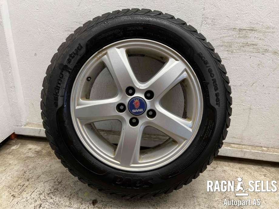 Hjulsett aluminium vinter til Saab 9-5 2006-2010 (Type I, Fase 3)  (SAVA|5X110/ET49/65.1|205/60R16 96T|)