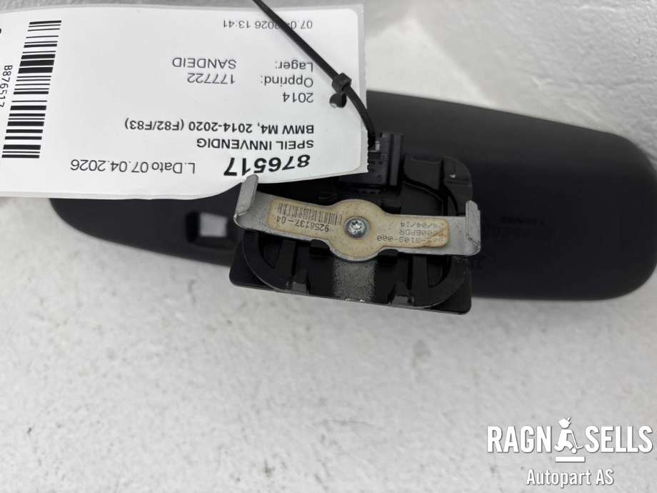 Speil innvendig til BMW M4 2014-2020 (F82/F83) (F82/F83) (51 16 9 274 266|)