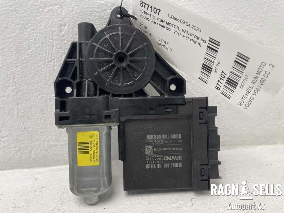 Ruteheis, kun motor, venstre foran til Volvo V60 / V60 CC 2018-->> (Type II) (31349756||31674755)