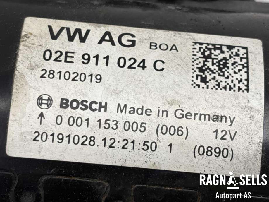 Starter diesel til VW Caddy 2020-->> (Type IV)  (BOSCH|02E 911 024 C||02E 911 024 CX|0001153005)