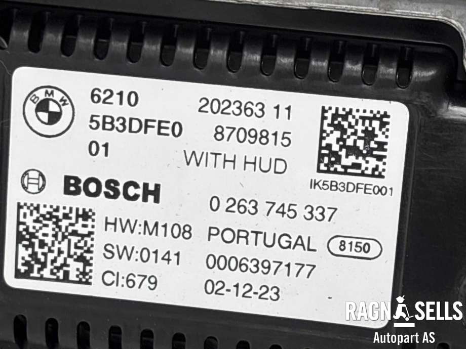 Instrumentpanel til BMW iX3 2021-->>  (BOSCH|62 10 5 B4A 589||66 52 9 826 316)