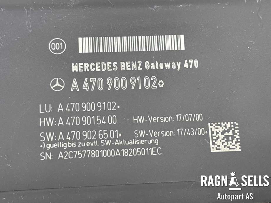 Styreenhet diverse til Mercedes X-Klasse 2017-2020  (A 470 900 91 02|)