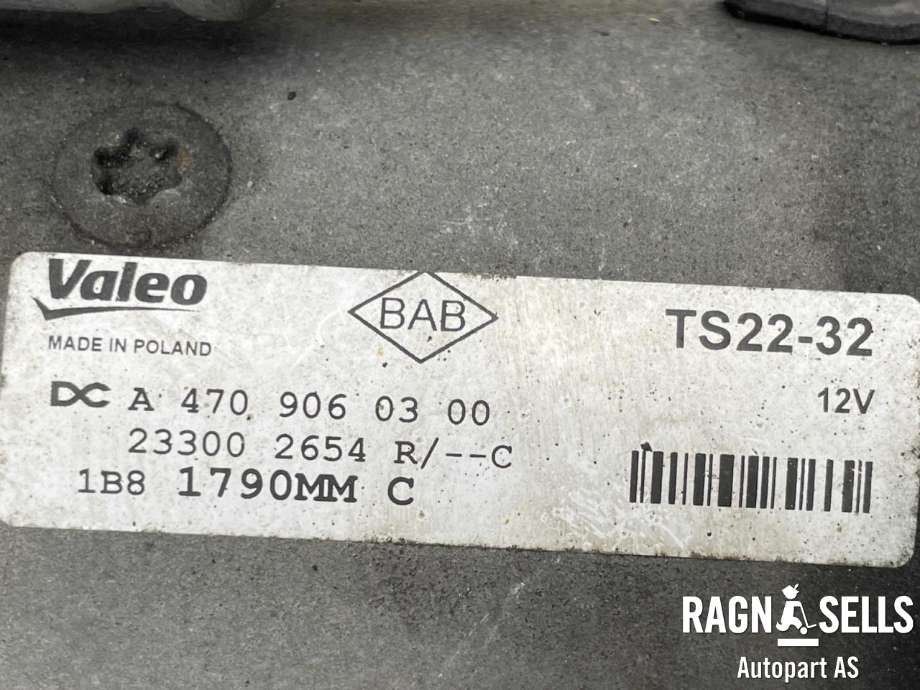 Starter diesel til Mercedes X-Klasse 2017-2020  (A 470 906 94 00|93169459|93456401|93857703|93859136|93861155|93863426|95518998|M001T80681|M1T80681|23300JG70A|23300JG70BEX|23300JG70REX|2330000Q0A|2330000Q0D|)