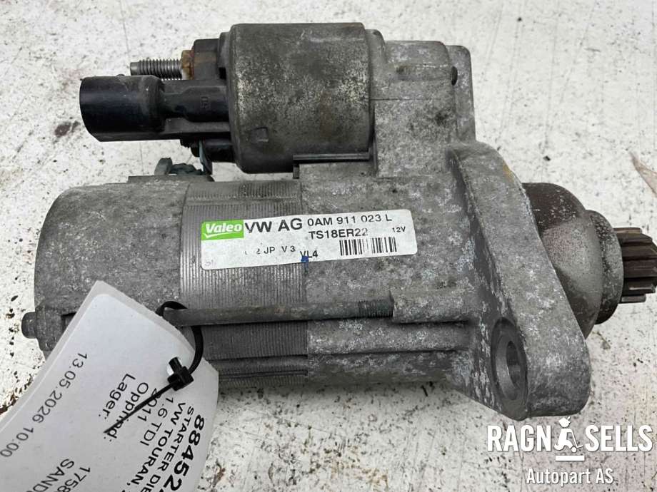 Starter diesel til VW Touran 2010-2015 (Type I, Fase 3) (VALEO|0AM 911 023 L||0AM 911 023 LX)