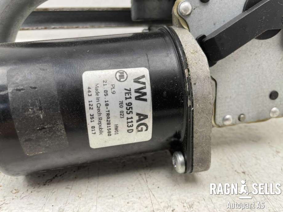 Viskermotor frontrute komplett m/overføring til VW Transporter / Caravelle 2015-2019 (T6) (T6) (7E1 955 113 D|7H1 955 603 A|)
