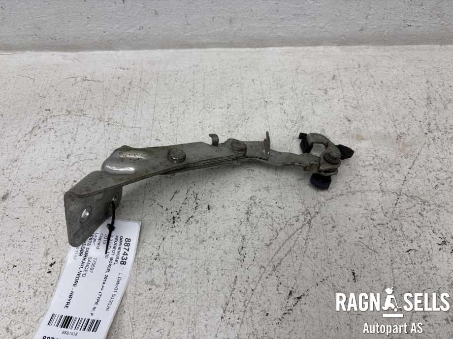Dørhengsel til Peugeot Boxer 2014-->> (Type III, Fase 2)  (9033 V8||16 180 491 80)