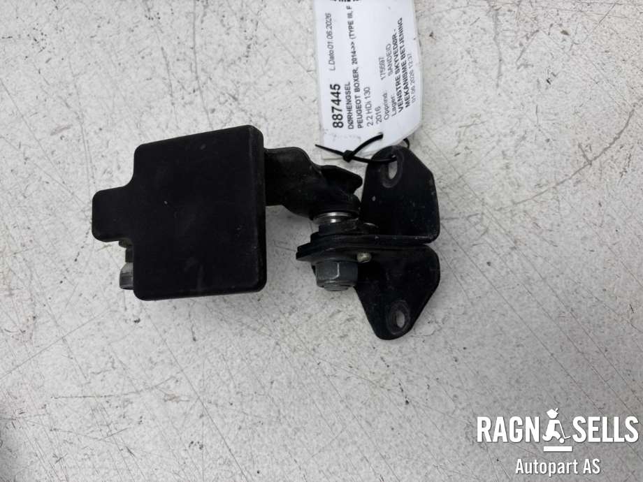 Dørhengsel til Peugeot Boxer 2014-->> (Type III, Fase 2)  (9033 S5||16 168 839 80)