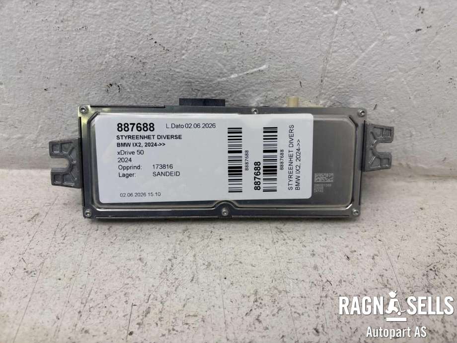 Styreenhet diverse til BMW iX2 2024-->> (66 51 5 A72 9E8||66 51 5 B4B 442)