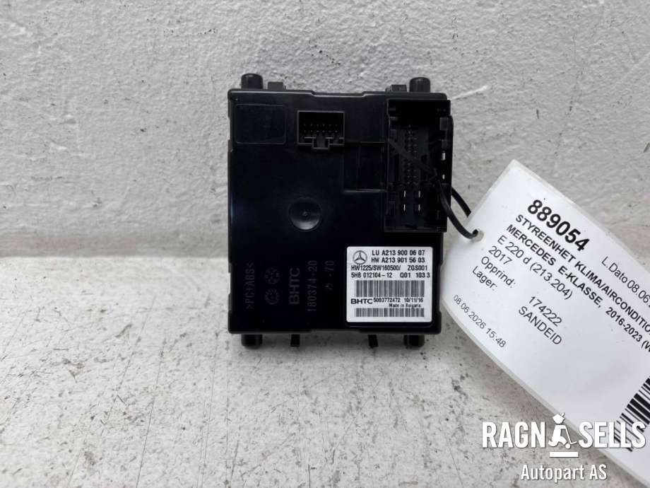 Styreenhet klima/aircondition til Mercedes E-Klasse 2016-2023 (W213) (W213) (A 000 900 88 11||A2139015603|5HB012104-12|A 000 900 30 13|A 000 900 30 13 80)