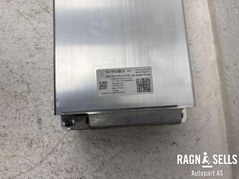 Batteripakke-modul elbil til Porsche Taycan 2019-->>  (9J1 915 602 D|9J1 915 602 G|12E010849G)