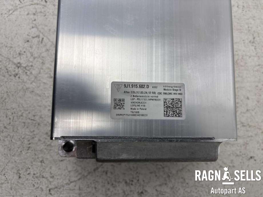Batteripakke-modul elbil til Porsche Taycan 2019-->> (9J1 915 602 D|9J1 915 602 G|12E010849G)