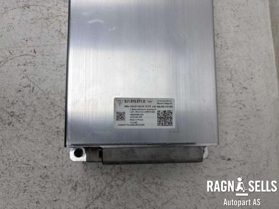 Batteripakke-modul elbil til Porsche Taycan 2019-->>  (9J1 915 611 D|9J1 915 611 G|12E010849G)