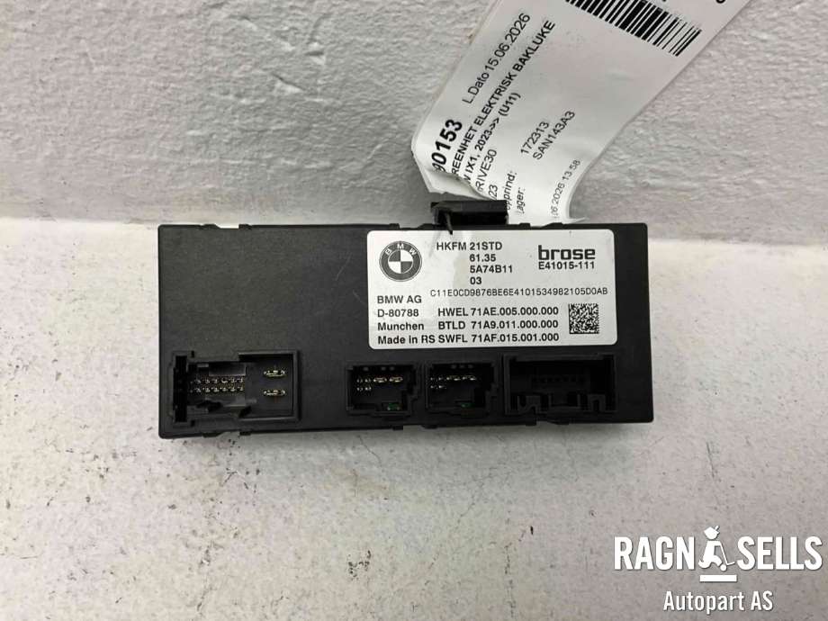 Styreenhet elektrisk bakluke til BMW iX1 2023-->> (U11) (U11) (61 35 5 A74 B11|E41015-111|)