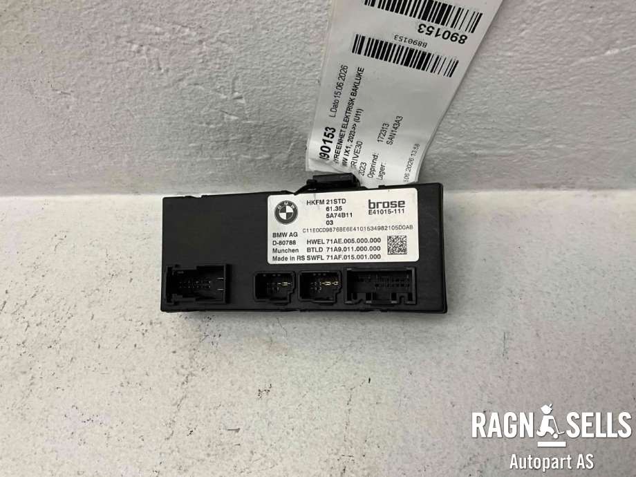 Styreenhet elektrisk bakluke til BMW iX1 2023-->> (U11) (U11) (61 35 5 A74 B11|E41015-111|)