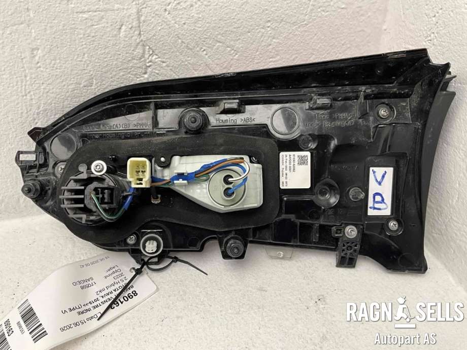 Baklykt venstre indre til Toyota RAV4 2019-->> (Type V)  (81590-42062|A4V202-0001|)