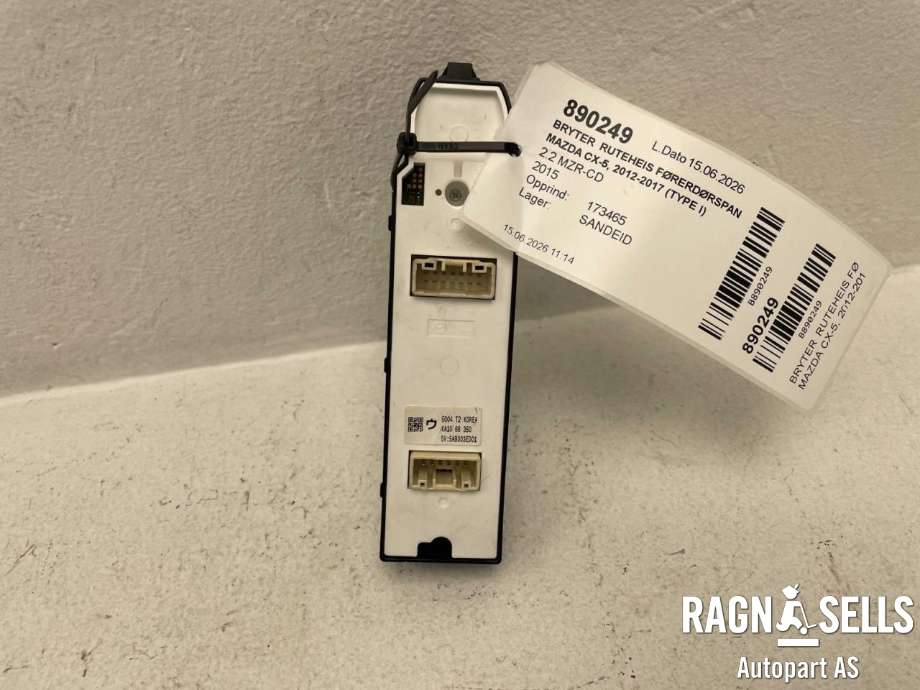 Bryter ruteheis førerdørspanel til Mazda CX-5 2012-2017 (Type I)  (KA1G66350|5AB003ED01|)